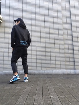 「F.C.R.B.（エフシーアールビー）のアイテム（パンツ）」を使った、max190さん（メンズ・170cm）の秋コーディネート