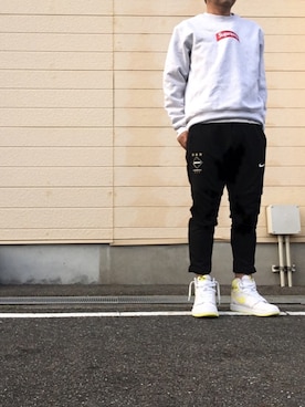 「F.C.R.B.（エフシーアールビー）のアイテム（パンツ）」を使った、max190さん（メンズ・170cm）の秋コーディネート