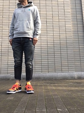 「off white」｜「アイテム（その他）」を使った、max190さん（メンズ・170cm）の冬コーディネート