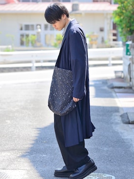 「08sircus（ゼロエイトサーカス）のアイテム（その他アウター）」を使った、あきらさん（メンズ・163cm）の春コーディネート