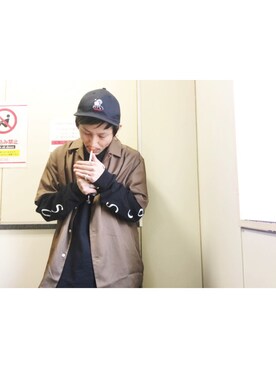 「SASQUATCHfabrix.（サスクワァッチファブリックス）のアイテム」を使った、YUKIYA UENOさん（メンズ・169cm）の夏コーディネート