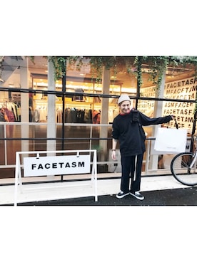 「SASQUATCHfabrix.（サスクワァッチファブリックス）のアイテム」を使った、YUKIYA UENOさん（メンズ・169cm）の秋コーディネート