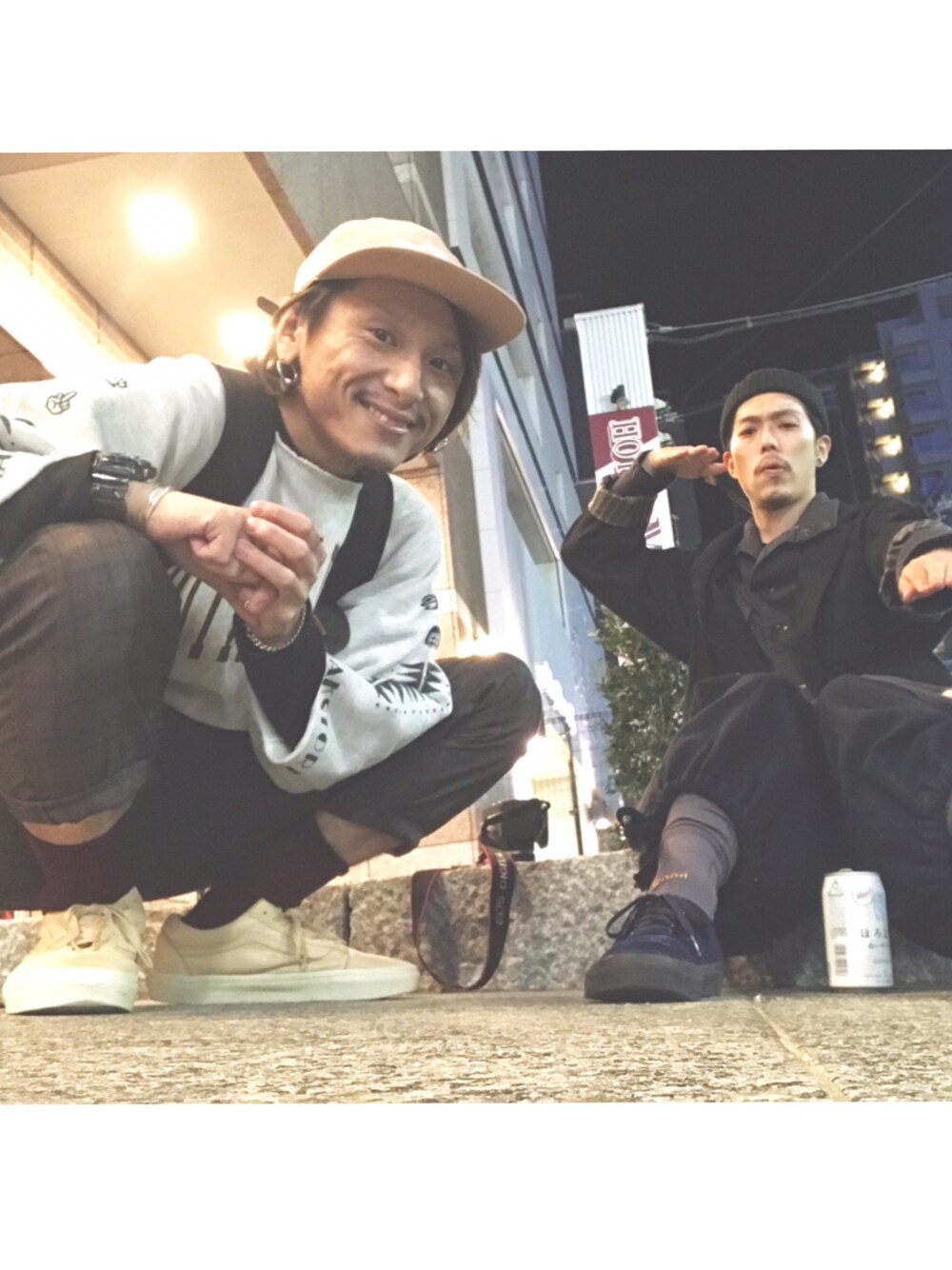 「Champion、スウェット、flagstuff、スラックス、CAP」｜「Championのアイテム（その他トップス、グレー系）」を使った、YUKIYA UENOさん（メンズ・169cm）の秋コーディネートの1枚目の写真