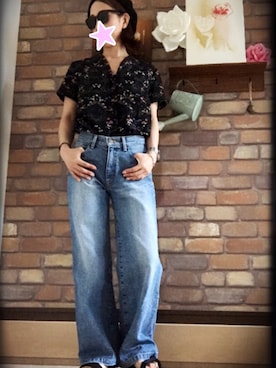 「Teva（テバ）のTeva/テヴァ・テバ/FLATFORM UNIVERSAL（サンダル）」を使った、Hi_kaさん（レディース・160cm）の夏コーディネート