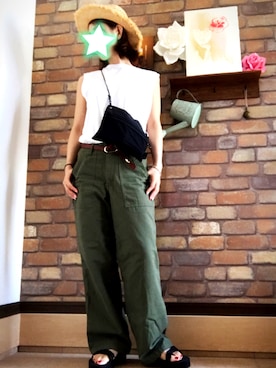 「Teva（テバ）のTeva/テヴァ・テバ/FLATFORM UNIVERSAL（サンダル）」を使った、Hi_kaさん（レディース・160cm）の夏コーディネート