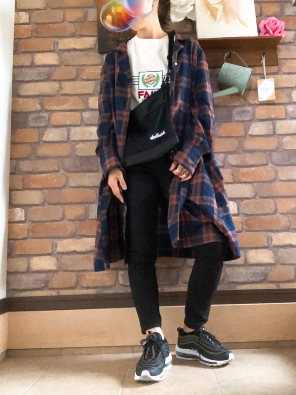 MOUSSY（マウジー）の「FAUX PEARL TARTAN LONG SHIRT（シャツ