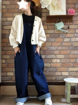 「CONVERSE（コンバース）のCONVERSE コンバース ジャック パーセル / JACK PURCEL（スニーカー）」を使った、Hi_kaさん（レディース・160cm）の春コーディネート