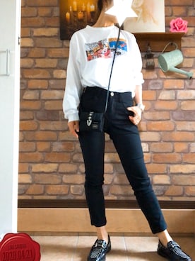 「スタッズシューズ」｜Hi_kaさん（レディース・160cm）の春コーディネート