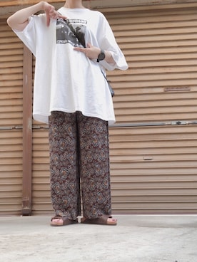 「Factor=（ファクターイコール）のアイテム（トップス）」を使った、小町さん（レディース・163cm）の夏コーディネート