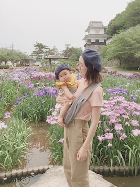 「THE SHINZONE（ザ　シンゾーン）のハイウエストチノパンツ（チノパンツ）」を使った、kimichan93さん（レディース・161cm）の夏コーディネート