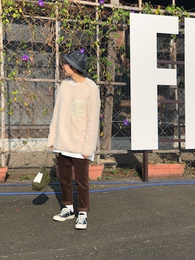 「OLDMAN（オールドマン）のアイテム」を使った、kimichan93さん（レディース・161cm）の秋コーディネート