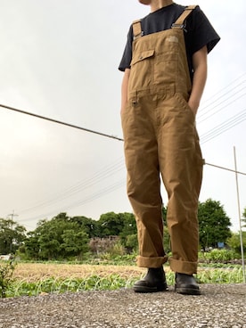 「THE NORTH FACE（ザノースフェイス）のアイテム（サロペット/オーバーオール）」を使った、kimichan93さん（レディース・161cm）の夏コーディネート