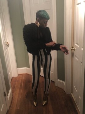 「stripes」｜「アイテム（その他アウター）」を使った、LaNaeさん（レディース・153cm）の秋コーディネート