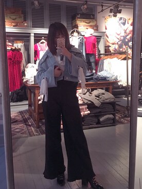 「BUBBLES（バブルス）のアイテム（パンツ）」を使った、Mitty_Mさん（レディース・160cm）の冬コーディネート