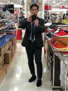 「UNITED ARROWS BLUE LABEL（ユナイテッドアローズブルーレーベル）のアイテム」を使った、やまじゅんさん（メンズ・170cm）の冬コーディネート