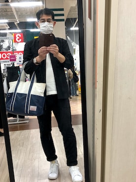 「TIGORA（ティゴラ）のアイテム（トップス）」を使った、じゅんさん（メンズ・170cm）の春コーディネート