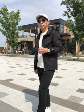 「コロナに負けない」｜「アイテム（ジャケット/アウター）」を使った、じゅんさん（メンズ・170cm）の春コーディネート