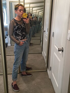 「fall style」｜「アイテム（スリッポン）」を使った、burryさん（レディース・160cm）の秋コーディネート