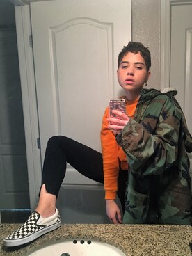 「orange」｜burryさん（レディース・160cm）の冬コーディネート