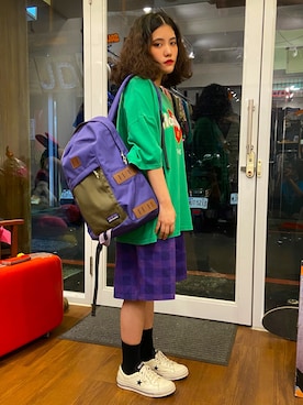 「撞色」｜zさん（レディース・152cm）の秋コーディネート