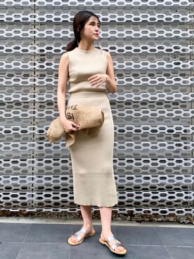 はしもとまゆさん（レディース・155cm）の春コーディネート