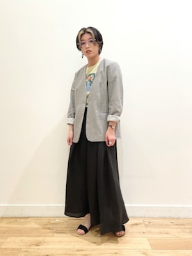 「オニール」｜ネネさん（レディース・157cm）の春コーディネート