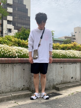 「Hint&Wit（ヒントアンドウィット）のアイテム」を使った、内田貴行さん（メンズ・174cm）の春コーディネート