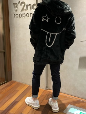 「B'2nd（ビーセカンド）のアイテム（シューズ）」を使った、_さん（メンズ・175cm）の冬コーディネート