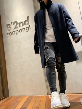 「surt（サート）のアイテム」を使った、_さん（メンズ・175cm）の冬コーディネート