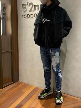 「B'2nd（ビーセカンド）のアイテム」を使った、_さん（メンズ・175cm）の冬コーディネート