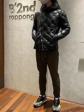 「B'2nd（ビーセカンド）のアイテム（シューズ）」を使った、_さん（メンズ・175cm）の冬コーディネート