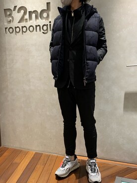 「B'2nd（ビーセカンド）のアイテム（シューズ）」を使った、_さん（メンズ・175cm）の冬コーディネート