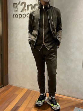 「B'2nd（ビーセカンド）のアイテム」を使った、_さん（メンズ・175cm）の冬コーディネート