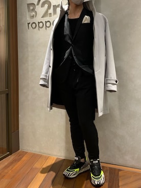 「B'2nd（ビーセカンド）のアイテム（シューズ）」を使った、_さん（メンズ・175cm）の冬コーディネート