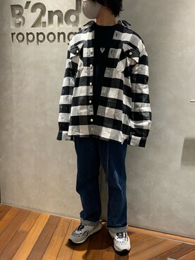 「B'2nd（ビーセカンド）のアイテム」を使った、_さん（メンズ・175cm）の冬コーディネート