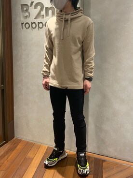 「B'2nd（ビーセカンド）のアイテム（シューズ）」を使った、_さん（メンズ・175cm）の冬コーディネート