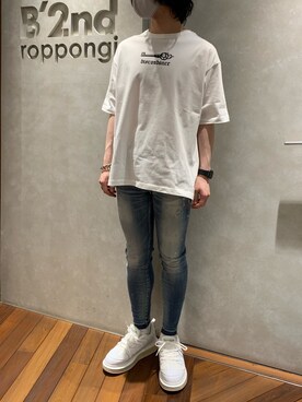 「B'2nd（ビーセカンド）のアイテム（シューズ）」を使った、_さん（メンズ・175cm）の冬コーディネート