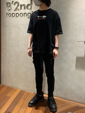 「surt（サート）のSURT（サート）CARGOカーゴパンツ（カーゴパンツ）」を使った、_さん（メンズ・175cm）の冬コーディネート