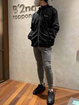 「B'2nd（ビーセカンド）のアイテム（シューズ）」を使った、_さん（メンズ・175cm）の春コーディネート