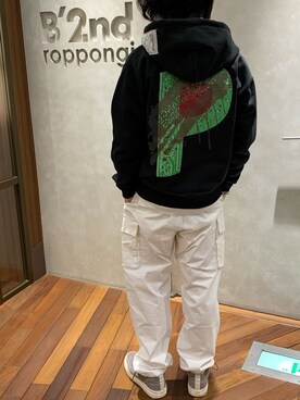 「LUSOR（ルーソル）のアイテム（パンツ）」を使った、_さん（メンズ・175cm）の春コーディネート