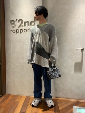 「B'2nd（ビーセカンド）のアイテム（バッグ）」を使った、_さん（メンズ・175cm）の春コーディネート