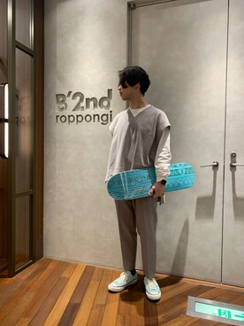 「MARCOMONDE（マルコモンド）のアイテム」を使った、_さん（メンズ・175cm）の夏コーディネート