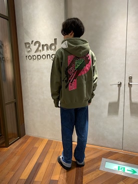 「B'2nd（ビーセカンド）のアイテム（パンツ）」を使った、_さん（メンズ・175cm）の夏コーディネート