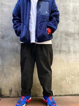 「LOGOS（ロゴス）のアイテム（ジャケット/アウター）」を使った、zeppekiさん（メンズ・162cm）の冬コーディネート