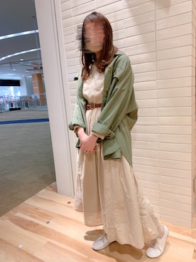 「Samansa Mos2 blue（サマンサモスモスブルー）のアイテム（その他アウター）」を使った、sm2maiさん（レディース・156cm）の春コーディネート