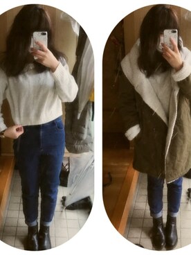 umi**さん（レディース・154cm）の冬コーディネート