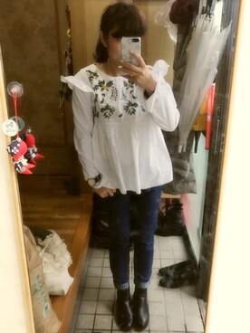 umi**さん（レディース・154cm）の冬コーディネート