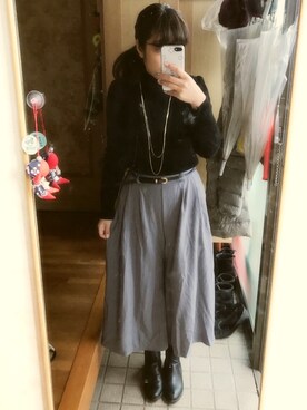 umi**さん（レディース・154cm）の冬コーディネート