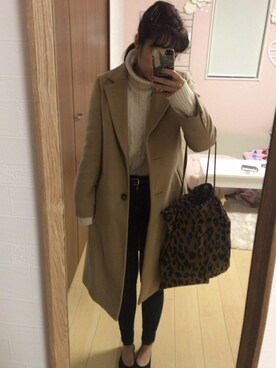 umi**さん（レディース・154cm）の冬コーディネート