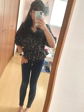 「レースタンク」｜「アイテム（アナログ腕時計）」を使った、umi**さん（レディース・154cm）の夏コーディネート